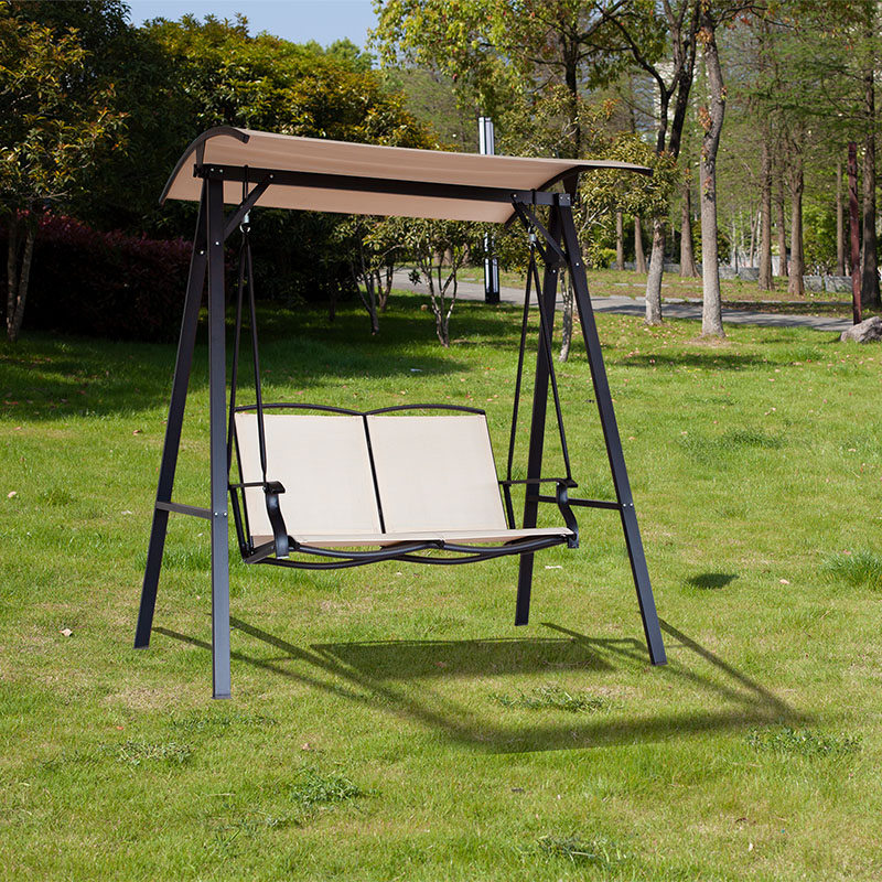 A-Frame Textilene Seat 2 Seat Garden Patio Swing Chair